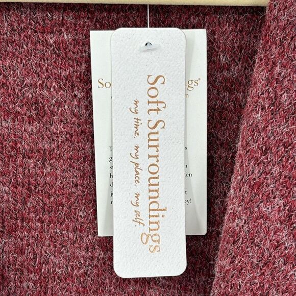 Soft Surroundings Solange Sweater Red Wine Large - Picture 11 of 11